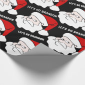 LASS'S GO BRANDON CHRISTMAS SANTA Wrapping Paper Geschenkpapier (Ecke)