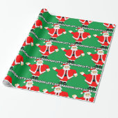 LASS'S GO BRANDON CHRISTMAS SANTA Wrapping Paper Geschenkpapier (Ungerollt)