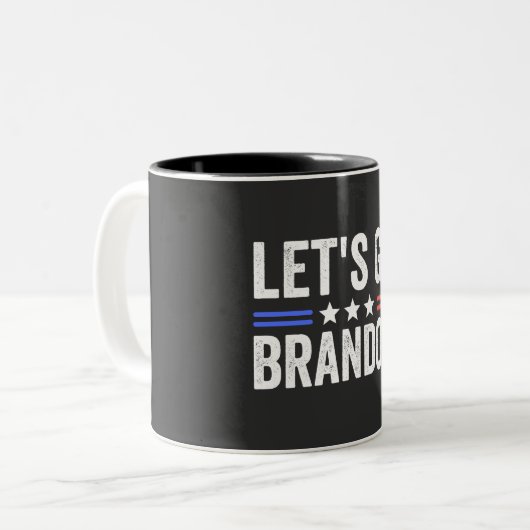 LASS'S GO BRANDON Kardinal Zweifarbige Tasse (Vorderseite Links)