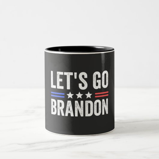 LASS'S GO BRANDON Kardinal Zweifarbige Tasse (Mittel)