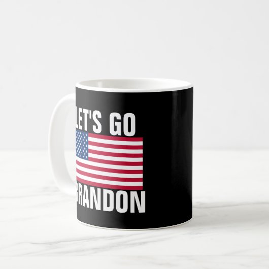 LASS'S GO BRANDON PATRIOTIC KAFFEE MUGS KAFFEETASSE (Vorderseite Links)