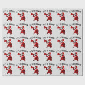 LASS'S GO BRANDON SANTA CHRISTMAS WRAPPING PAPIER GESCHENKPAPIER (Flach)
