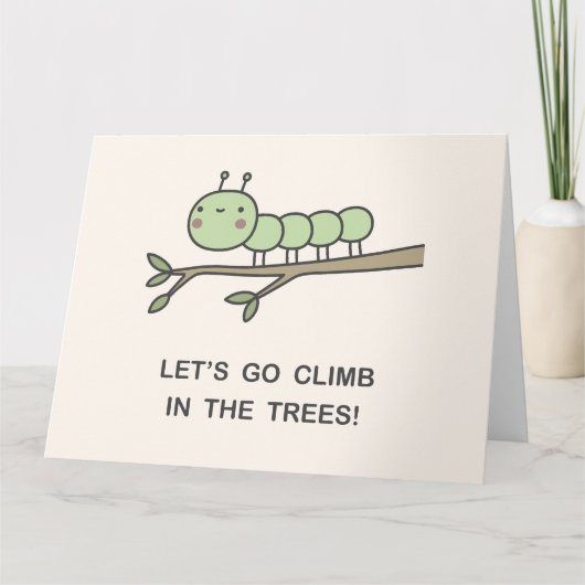 Lass's Go Climb in den Bäumen! Karte (Vorderseite)