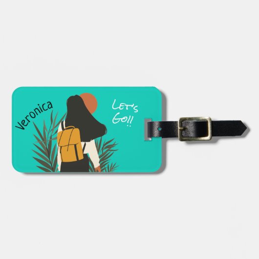 Lass's Go Gepäckanhänger (Vorderseite horizontal)