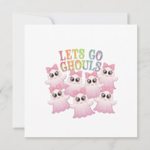 Lass's Go Ghouls - Niedlich & Funny Halloween Einladung