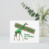 LASS'S GO GREEN POSTKARTE (Stehend Vorderseite)