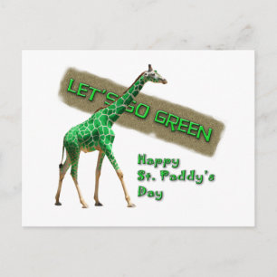 LASS'S GO GREEN POSTKARTE