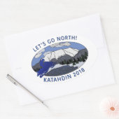 LASS'S GO NORTH Aufkleber (Umschlag)