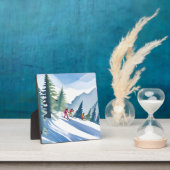 Lass's Go Ski | Winterfarbenmalerei Fotoplatte (InSitu)