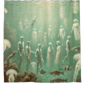 Lass's Go Smming - Surreal Art Design Duschvorhang (Vorderseite)