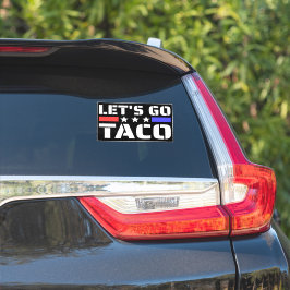 Lass's Go Taco Funny Tacos Aufkleber