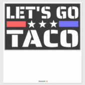 Lass's Go Taco Funny Tacos Aufkleber (Blatt)