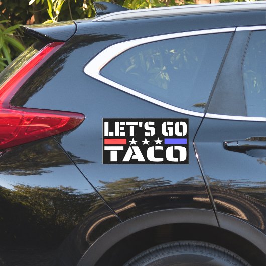 Lass's Go Taco Funny Tacos Aufkleber (Auto Seite)