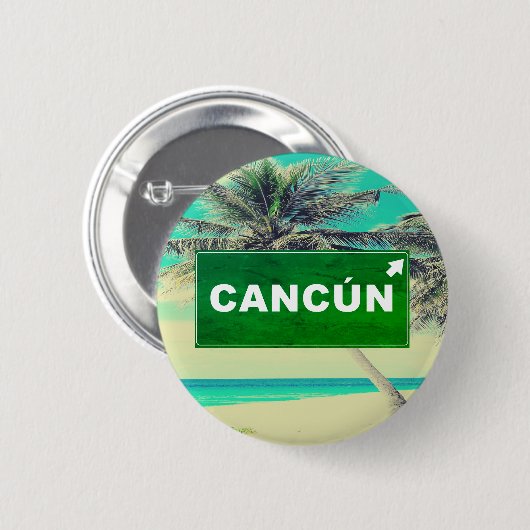 Lass's go to Cancun! Button (Vorne & Hinten)