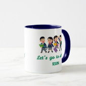 Lass's Go to School, Run! Zurück zur Schule Tasse (VorderseiteRechts)