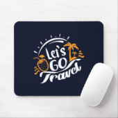 Lass's go travel mouse pad mousepad (Mit Mouse)