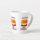 Lass's Have's more Fun Pun Lächeln Cartoon Milchtasse (Rechte Ecke)