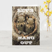 "LASS'S HING OUT" heißt es **IHR GEBURTSTAG** Karte (Gelbe Blume)