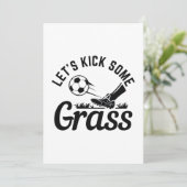 Lass's Kick Einige Gras Dankeskarte (Stehend Vorderseite)