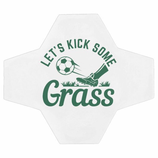 Lass's Kick Einige Gras Fußball (Flach)