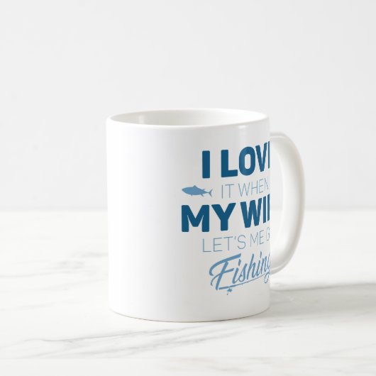 Lass's Me Go Fishing Kaffeetasse (VorderseiteRechts)