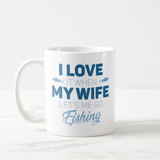 Lass's Me Go Fishing Kaffeetasse (Links)