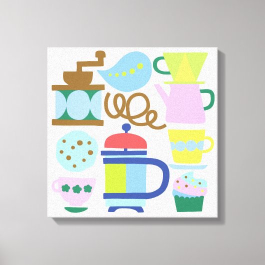 LASS'S MEET FOR COFFEE Canvas Print Leinwanddruck (Vorderseite)