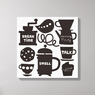LASS'S MEET FOR COFFEE Canvas Print Leinwanddruck