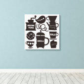 LASS'S MEET FOR COFFEE Canvas Print Leinwanddruck (Insitu (Holzboden))