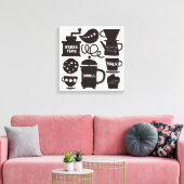 LASS'S MEET FOR COFFEE Canvas Print Leinwanddruck (Insitu (Wohnzimmer))