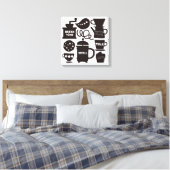 LASS'S MEET FOR COFFEE Canvas Print Leinwanddruck (Insitu (Schlafzimmer))