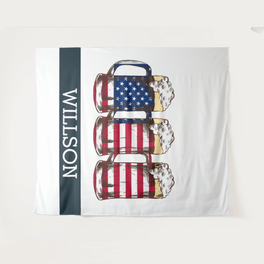 Lass's Par-T-Shirt Like It's 4. Juli BACKDROP Wandteppich (Vorderseite (Horizontal))