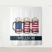 Lass's Par-T-Shirt Like It's 4. Juli BACKDROP Wandteppich (Vorderseite)