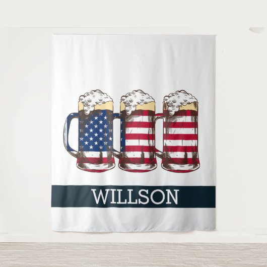 Lass's Par-T-Shirt Like It's 4. Juli BACKDROP Wandteppich (Vorderseite)