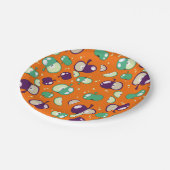 🍏 Lass's Party gestartet - Apple on orange Pappteller (Schrägansicht)