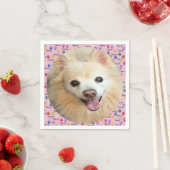 Lass's Paw-ty! Benutzerdefinierter Hund Serviette (Beispiel)