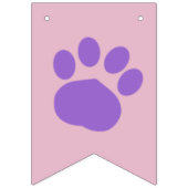 Lass's Paw-ty! Benutzerdefiniertes Party für Hunde Wimpelkette (Zweite Fahne)