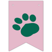 Lass's Paw-ty! Benutzerdefiniertes Party für Hunde Wimpelkette (Erste Fahne)