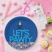 "Lass's PAWTY" Labrador Party Blue Paper Teller (Party)