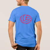 Lass's Play Volleyball Men's T-Shirt Tri-Blend Shirt (Rückseite)