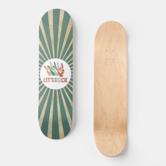 Lass's Rock and Roll Vintag Skateboard (Vorderseite)
