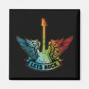 Lass's Rock Legend Rock and Roll Music Gitarre Magnet
