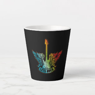 Lass's Rock Legend Rock and Roll Music Gitarre Milchtasse