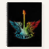 Lass's Rock Legend Rock and Roll Music Gitarre Notizblock (Vorderseite)