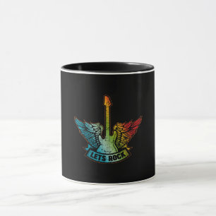 Lass's Rock Legend Rock and Roll Music Gitarre Tasse