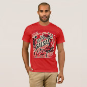 Lass's Salsa" Bold und Vibrant Salsa Dance T - Shi T-Shirt (Vorne ganz)