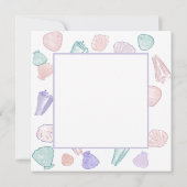 Lass's Shellabrate Seashell Under the Sea Birthday Dankeskarte (Rückseite)