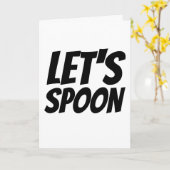 LASS'S SPOON ROMANTIC GREETING CARD KARTE (Gelbe Blume)