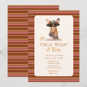 Lass's Taco Bout eine Babydusche Einladung (Vorne/Hinten)