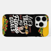 Lass's Taco "über meine Fitness will lustige Entsc Case-Mate iPhone Hülle (Rückseite (Horizontal))